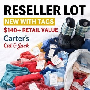 NWT Kids Clothing Reseller Lot Carter’s Cat & Jack Mixed Sizes $140+ Retail